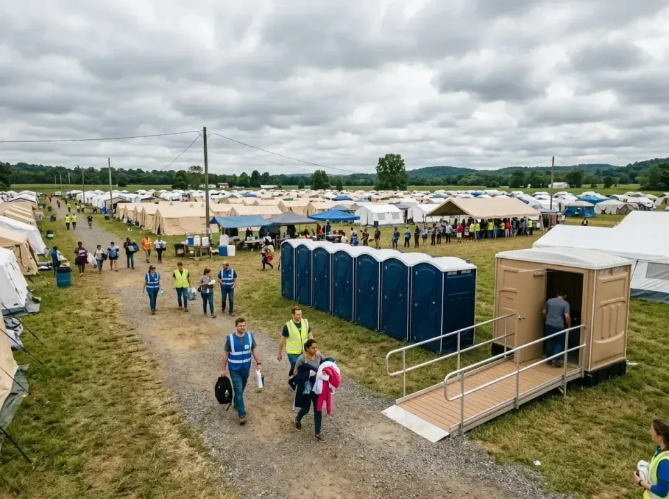 disaster-relief-camp-restrooms-010 — frequently asked questions, Dumpster & Portable Bathrooms Rental in Weaverville, NC
